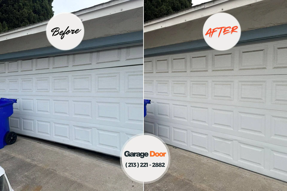 Before and after: garage door repair 51025